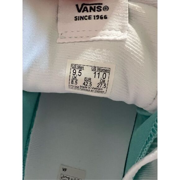 Vans Unisex White Lace-Up Low-Cut Sneaker Shoes Size 11 NWT - Picture 5 of 5
